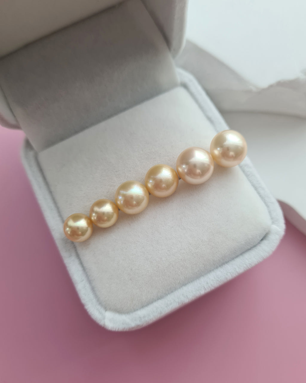 Golden Akoya Pearl 18K Gold Stud Earrings - 5mm to 9mm Fine Pearl Jewelry