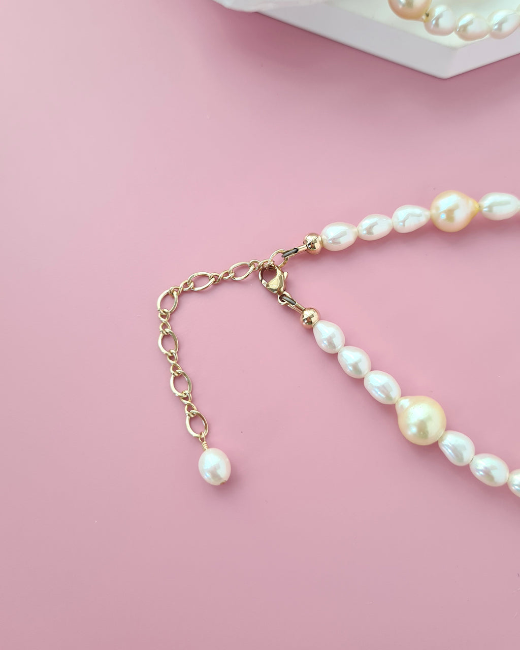 Baroque Gold Akoya Pearl Bracelet, Handmade Modern Pearl Jewelry in Singapore