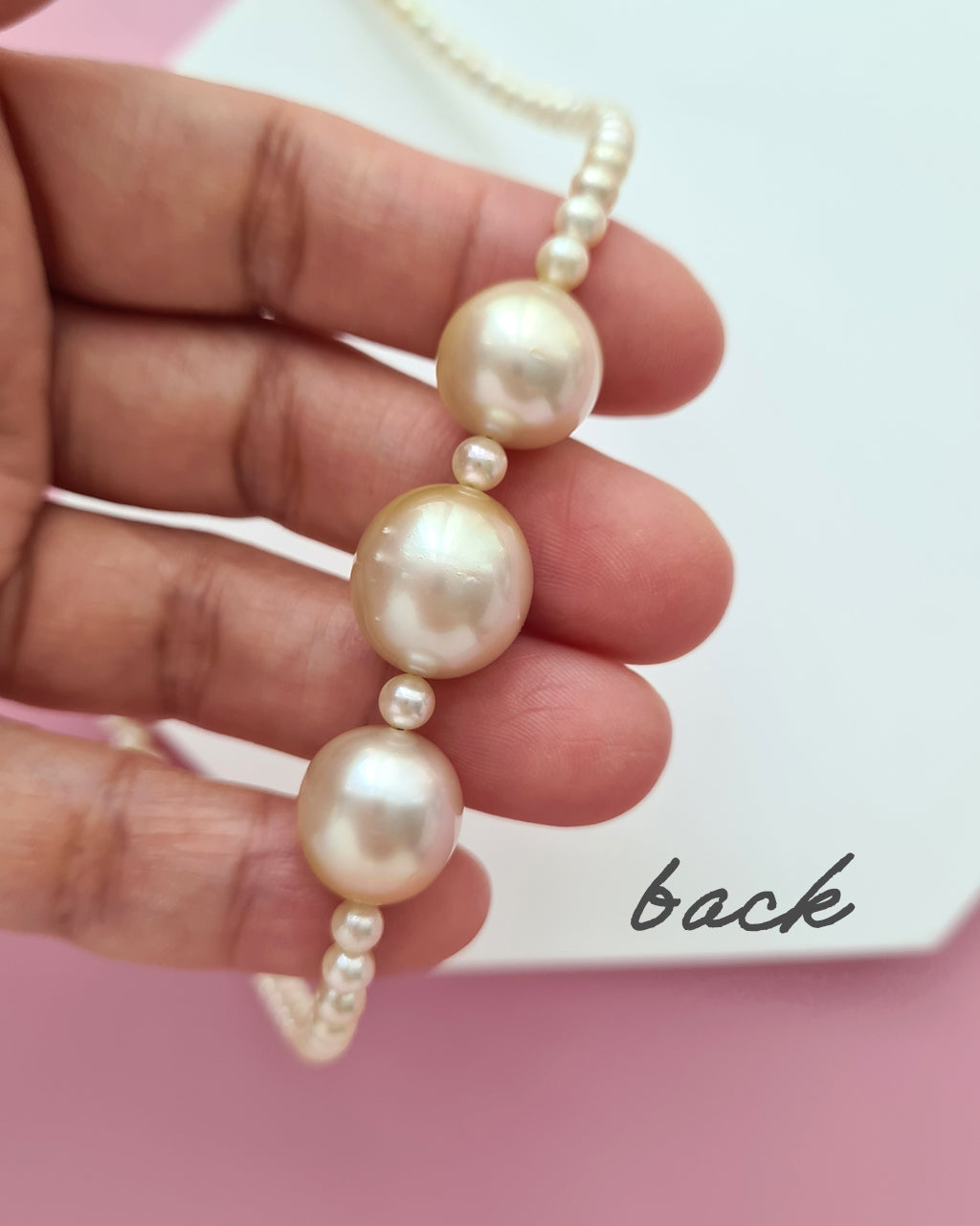 Gold South Sea Pearl and Baby Gold Akoya Pearl Strand Necklace