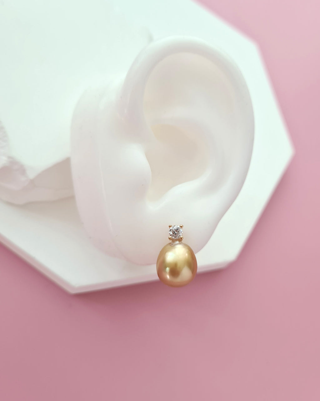 Gold South Sea Pearl Earrings - Classic Princess Pearl Earrings Pearl Jewelry
