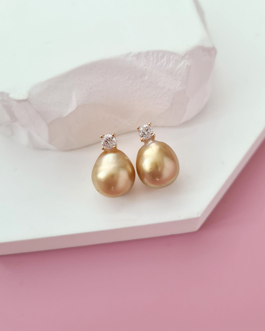 Gold South Sea Pearl Earrings - Classic Princess Pearl Earrings Pearl Jewelry