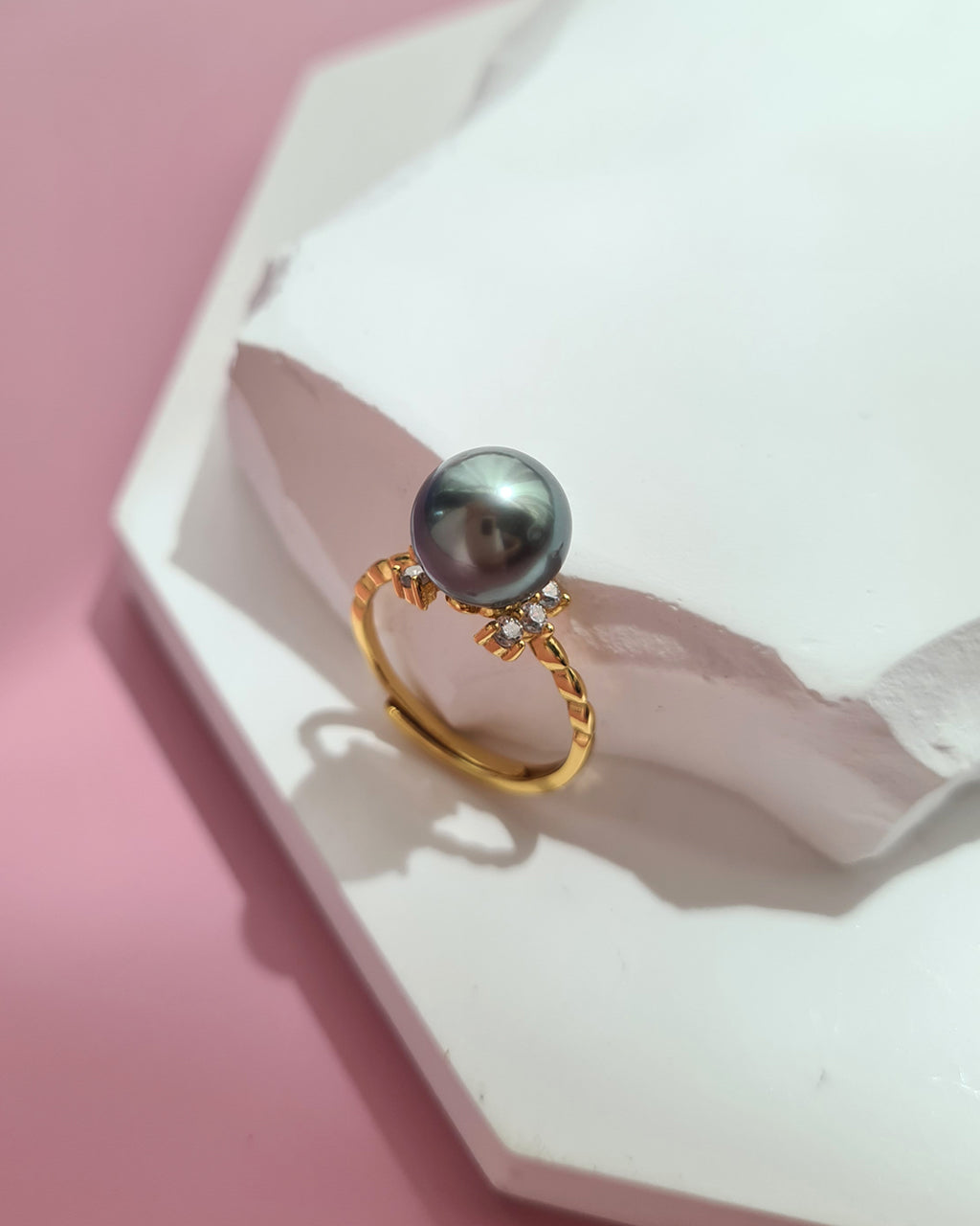 Tahitian Pearl Ring - Simple Pearl Ring
