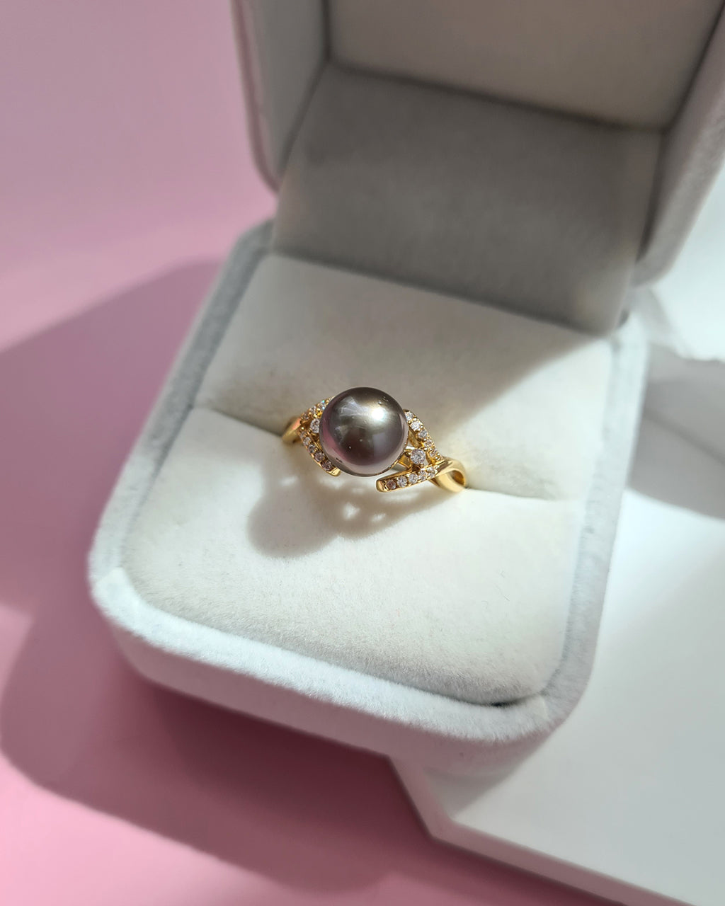Grey Tahitian Pearl Ring