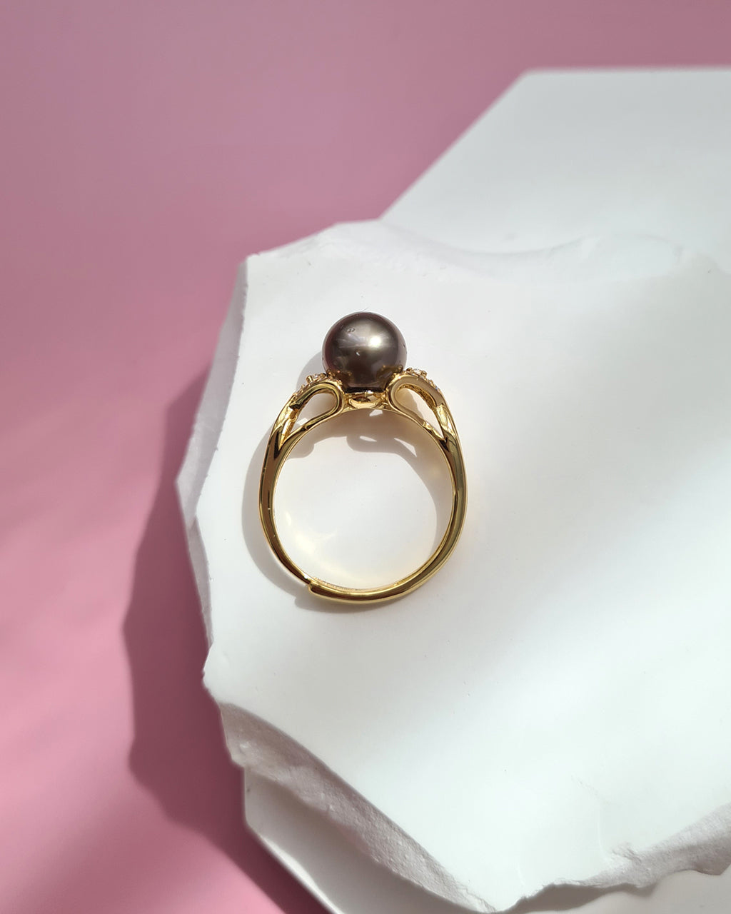 Grey Tahitian Pearl Ring