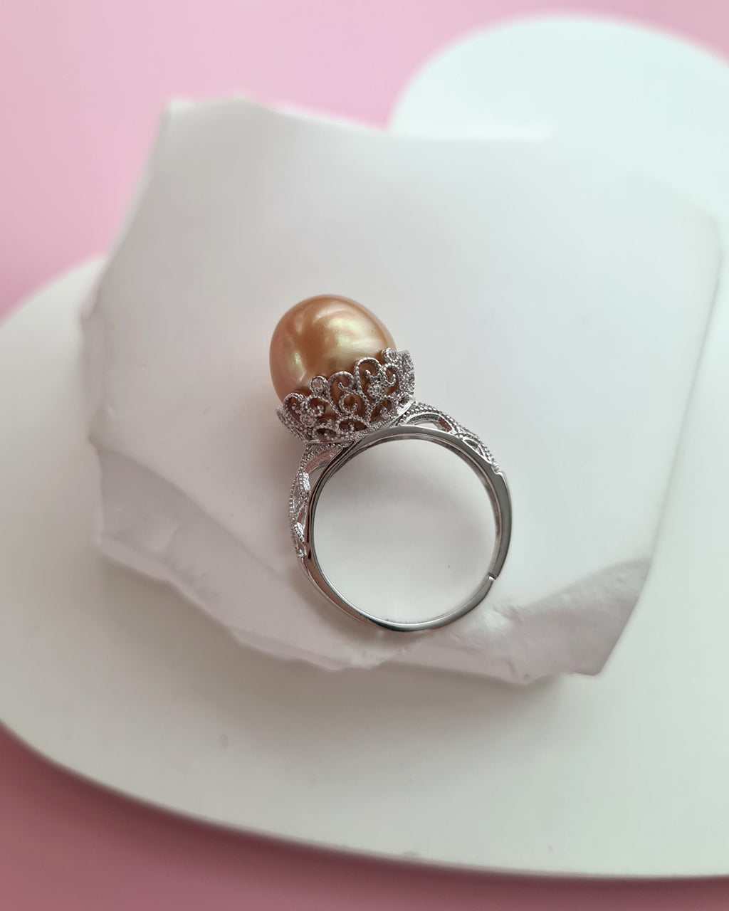 South Sea Pearl Ring - Statement Cocktail Ring in Singapore