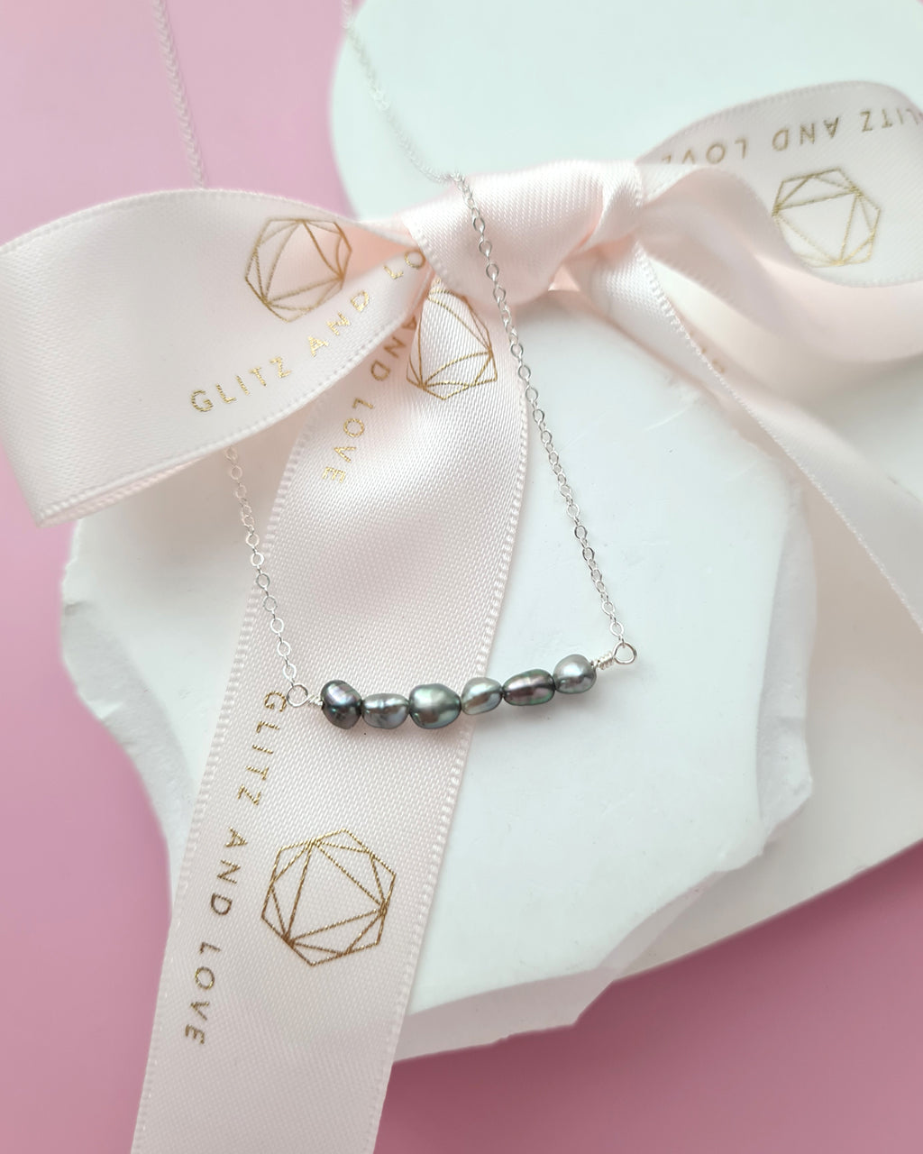 Tahitian Keshi Pearl Necklace, Effortless Elegant Pearl Jewelry