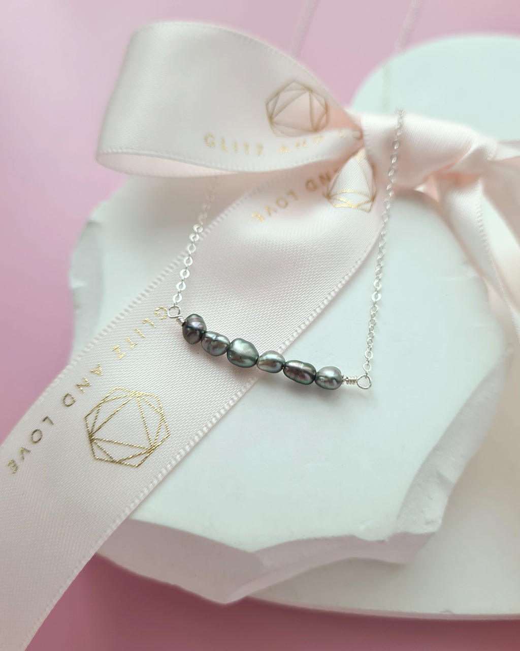 Tahitian Keshi Pearl Necklace, Effortless Elegant Pearl Jewelry