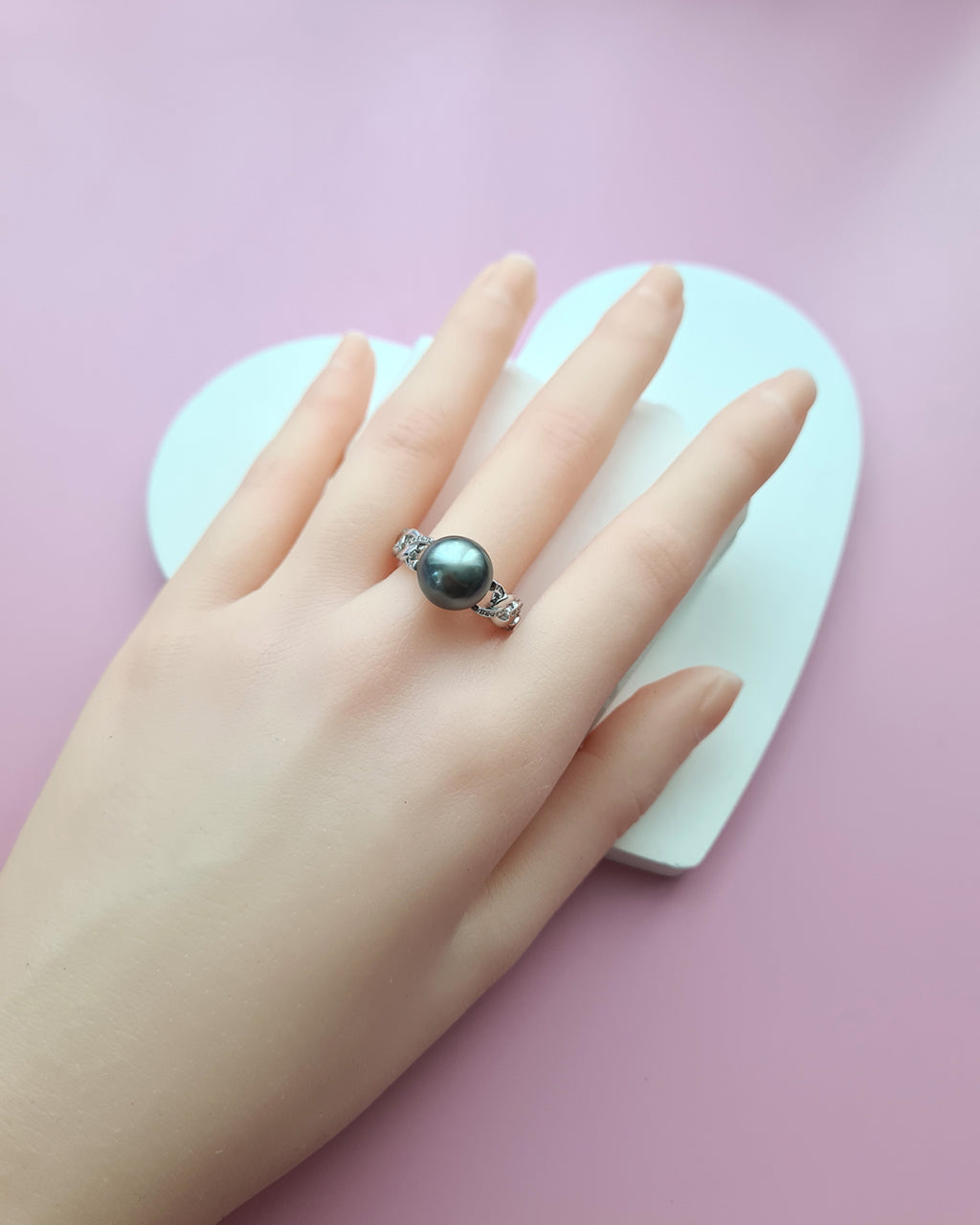 Tahitian Pearl Ring, Modern Pearl Jewelry in Singapore