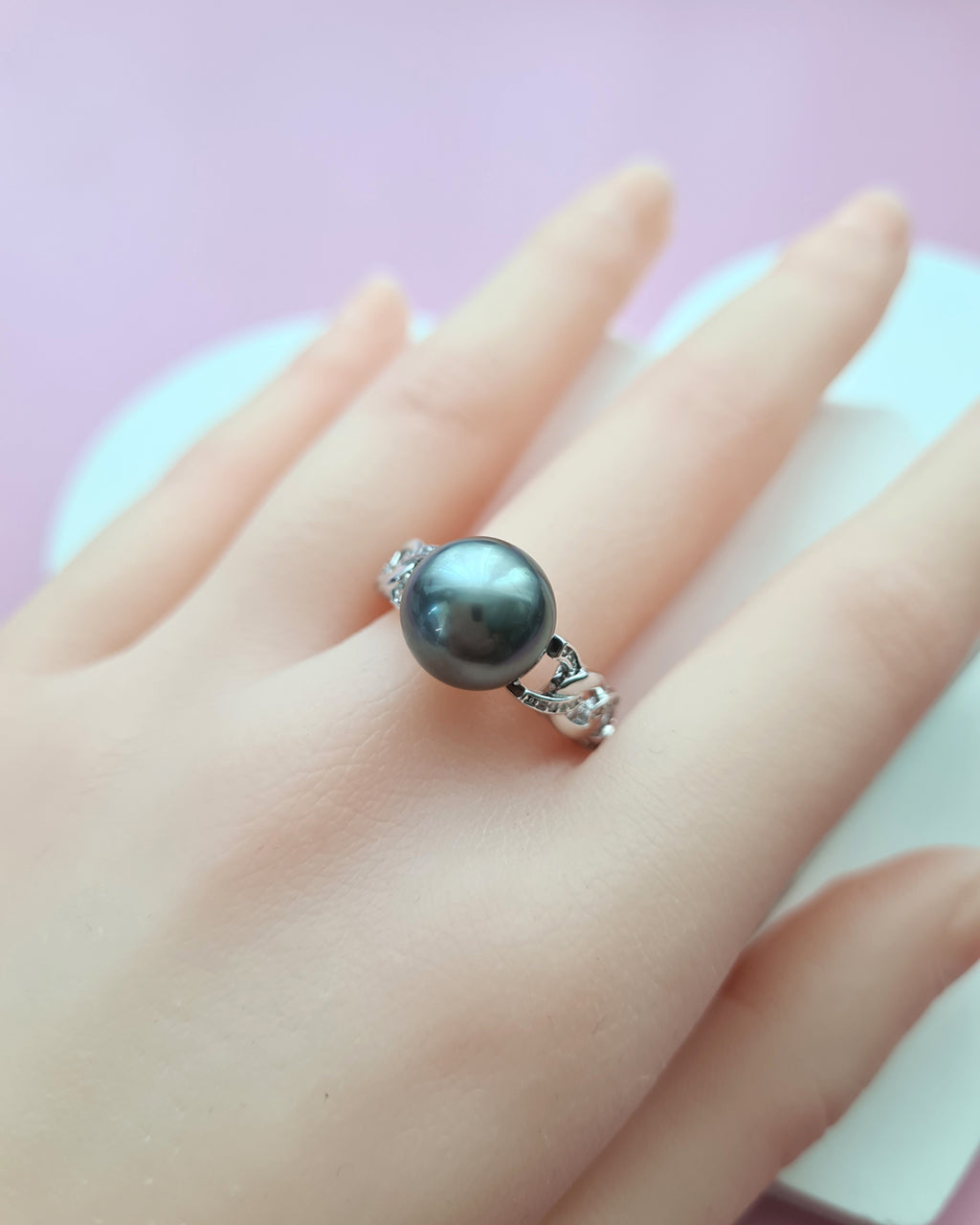 Tahitian Pearl Ring, Modern Pearl Jewelry in Singapore