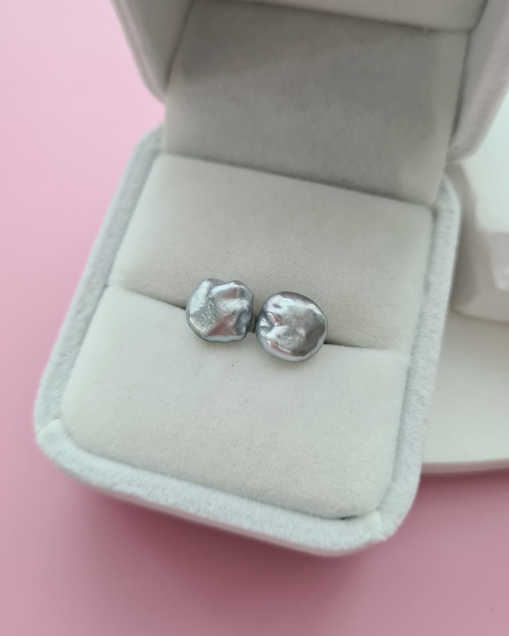 Tahitian Keshi Pearl Stud Earrings - 18k Gold Pearl Jewelry in Singapore