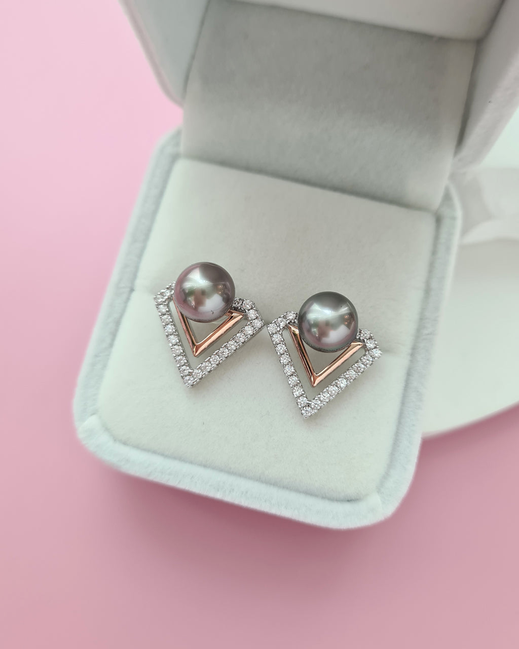 Tahitian Pearl Earrings - Detachable Jacket Stud Earrings Pearl, Pearl Jewelry in Singapore