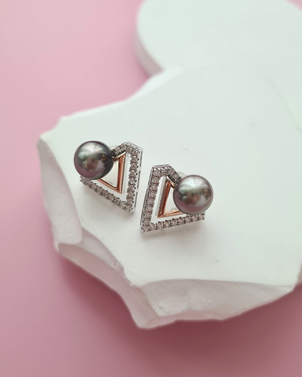 Tahitian Pearl Earrings - Detachable Jacket Stud Earrings Pearl, Pearl Jewelry in Singapore