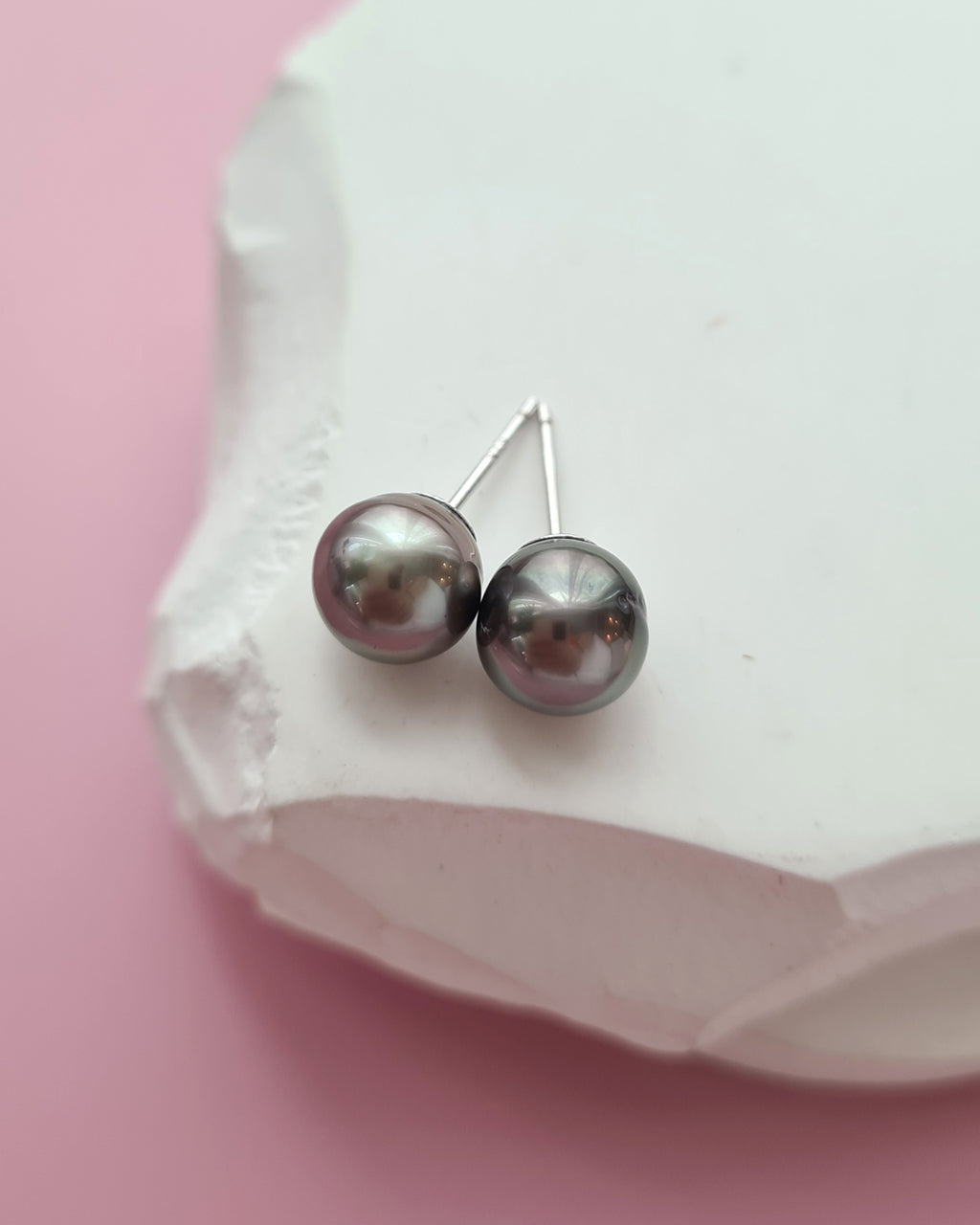 Tahitian Pearl Earrings - Detachable Jacket Stud Earrings Pearl, Pearl Jewelry in Singapore