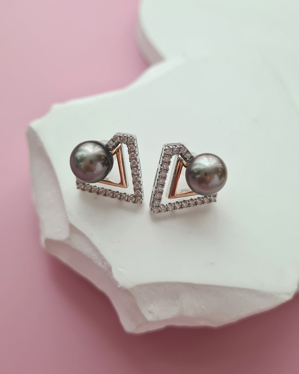 Tahitian Pearl Earrings - Detachable Jacket Stud Earrings Pearl, Pearl Jewelry in Singapore