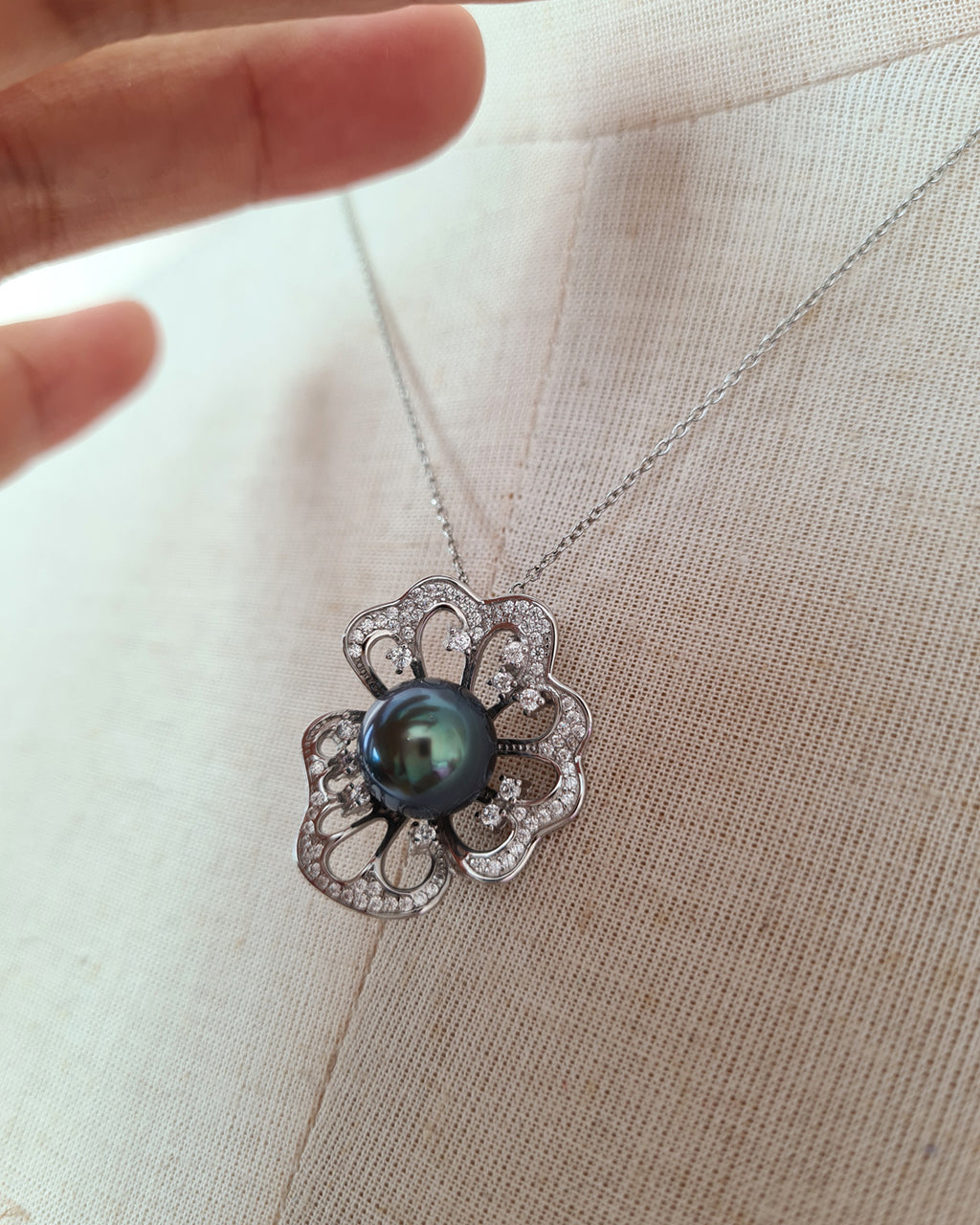 Tahitian Pearl Pendant and Ring - Dual Use Pearl Jewelry