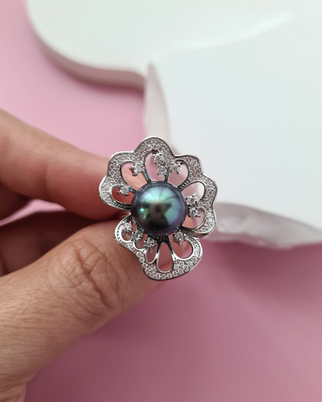 Tahitian Pearl Pendant and Ring - Dual Use Tahitian Pearl Jewelry