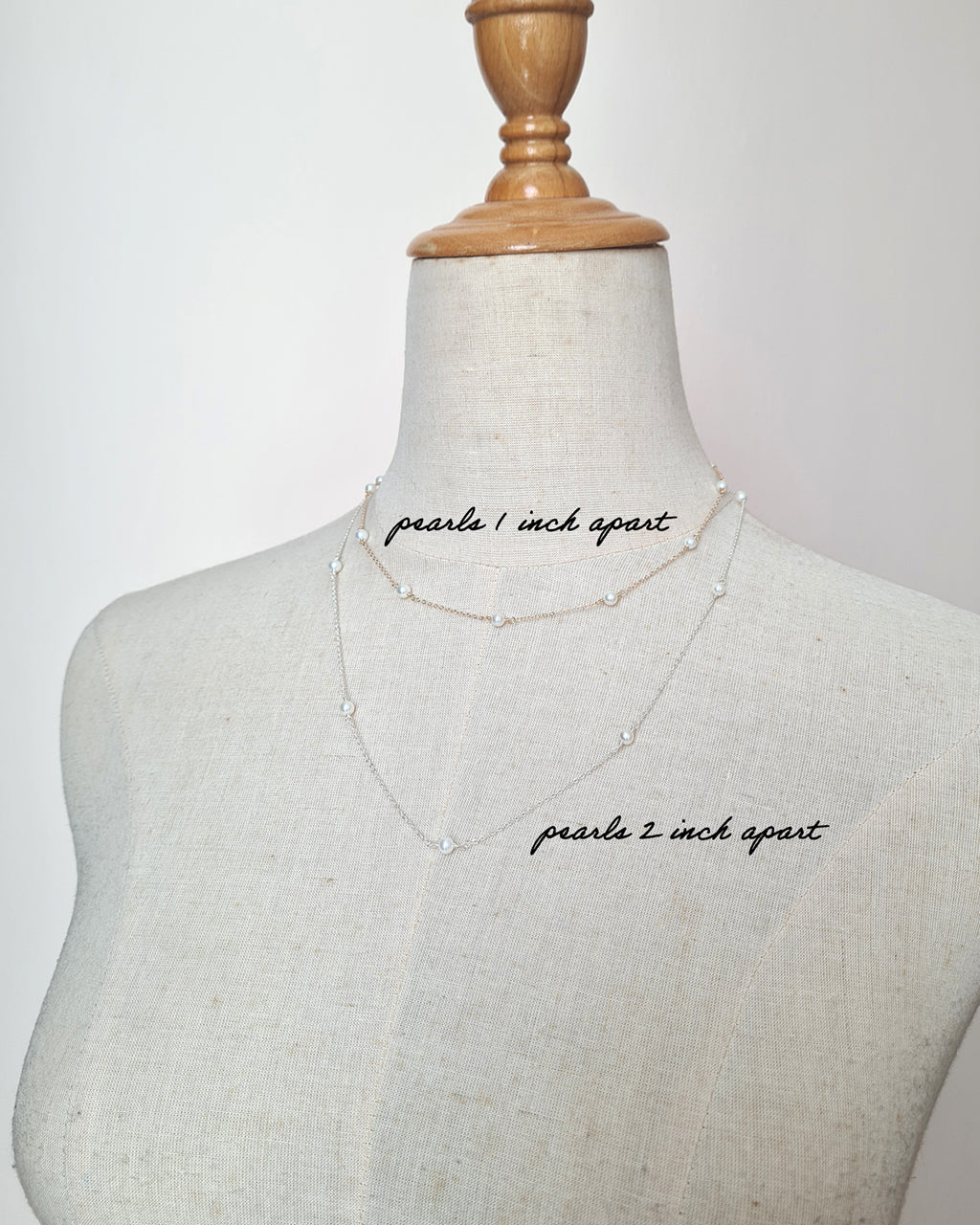 Tiny Pearl Floating Station Necklace Jewelry Set, Bracelet and Earrings, Timeless Pearl in Singapore