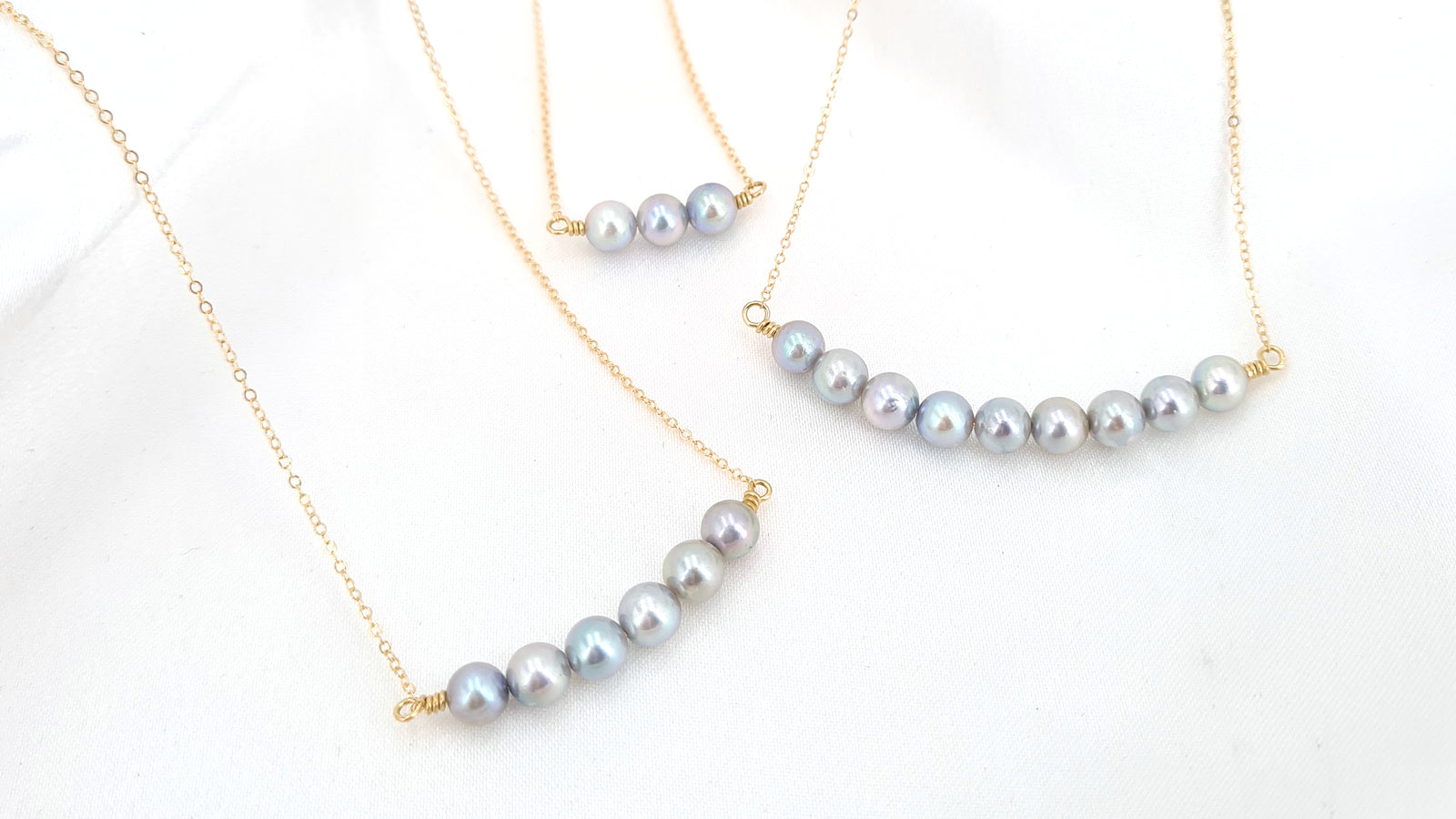 Round 6mm Pink Akoya Pearl Necklace - Aquarian Pearls