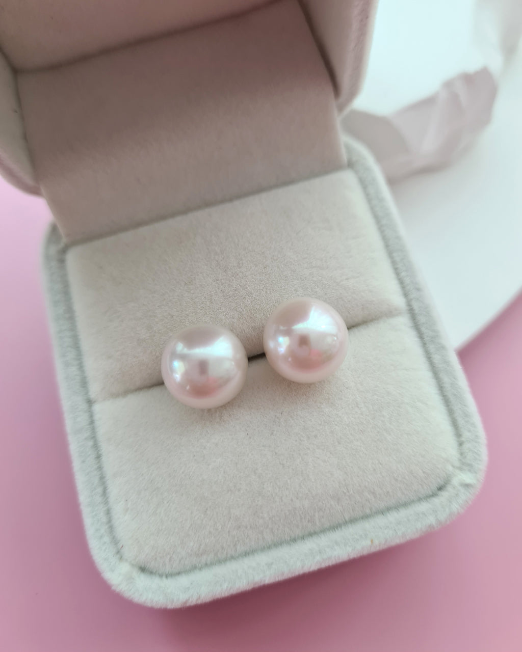 White Pearl Earrings - Detachable Jacket Stud Earrings