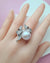 12mm Freshwater White Pearl Ring - Ribbon Statement Pearl Ring in Singapore