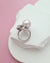 12mm Freshwater White Pearl Ring - Ribbon Statement Pearl Ring in Singapore