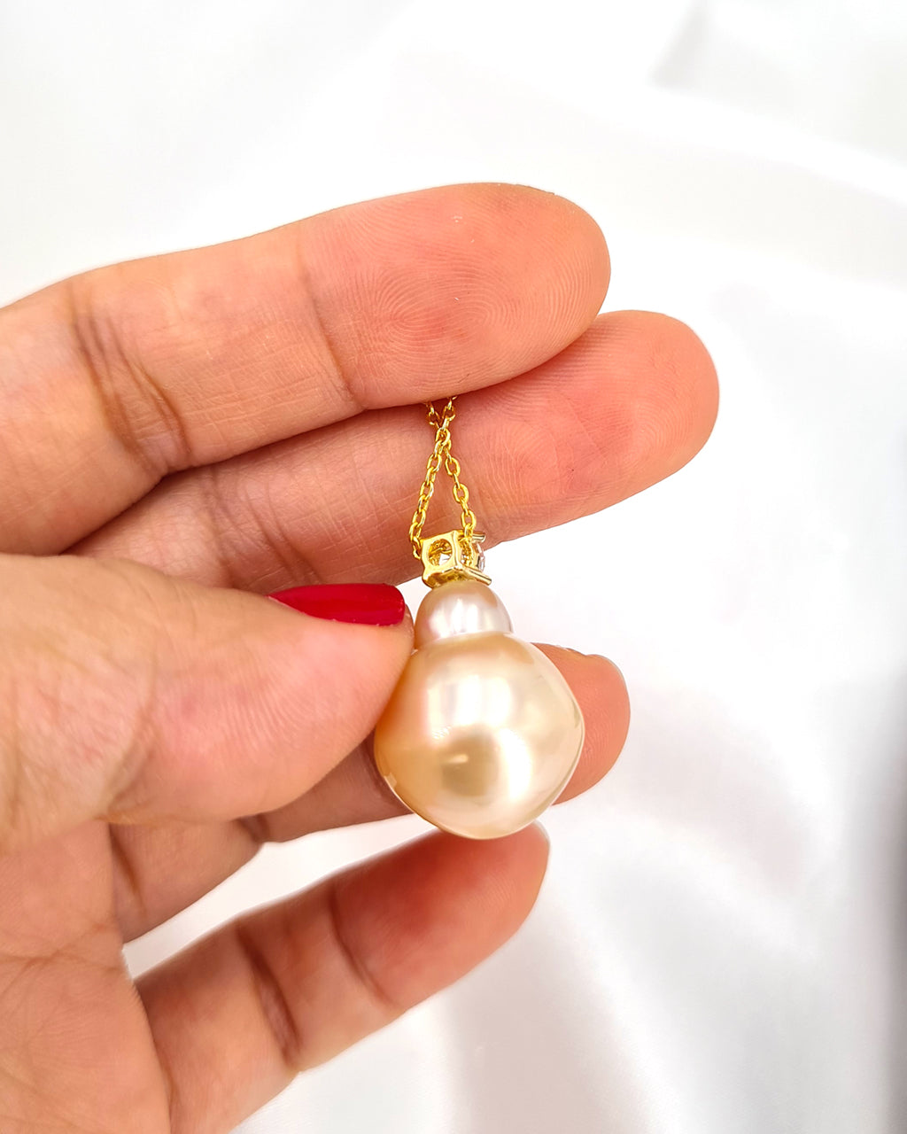 Blossom baroque pearl and chain convertable necklace