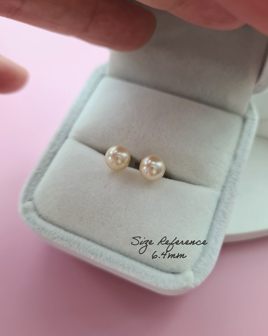 Golden Akoya Pearl 18K Gold Stud Earrings - 5mm to 9mm Fine Pearl Jewelry 