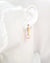 White Akoya Pearl 18K Gold Drop Earrings - 7.5mm to 8mm White Pink Sheen Pearl Jewelry