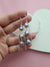 Triple Silver Blue Akoya Pearl Earrings, Handmade pearl jewelry in Singapore