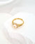 Akoya Pearl Halo Ring - Gold Queen Champagne Akoya Pearl