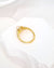 Akoya Pearl Halo Ring - Gold Queen Champagne Akoya Pearl