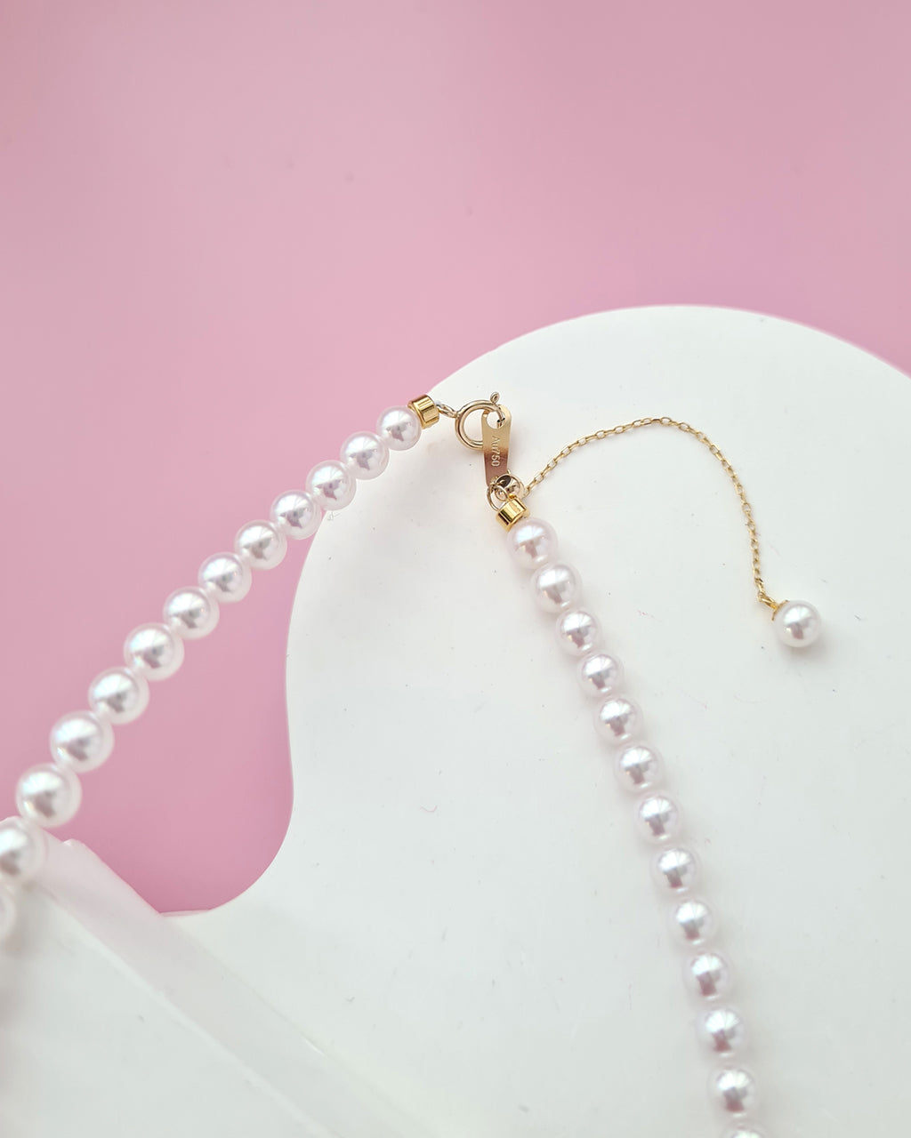 White Akoya Pearl 18K Gold Strand Necklace - 4.5mm-5mm, Pearl Jewelry in Singapore