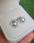 Akoya Pearl Stud Dainty Hoop Earrings - 18K White Gold Vermeil