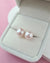 White Akoya Pearl 18K Gold Stud Earrings - 9mm to 9.5mm TEN-NYO