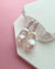 Big White Freshwater Baroque Pearl Earrings for Brides and Wedding 