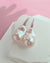 Big White Freshwater Baroque Pearl Earrings for Brides and Wedding 