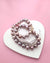 Metallic Purple Pearl Strand Necklace - Traditional Pearl Knotting, Pearl Jewelry in Singapore