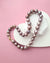 Metallic Purple Pearl Strand Necklace - Traditional Pearl Knotting, Pearl Jewelry in Singapore