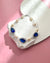 Blue Teardrop and Freshwater White Pearl Bracelet - Something Blue