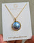 Blue Mabe Pearl 18K Gold Pendant Necklace | Japan Mabe Pearl Jewelry | Singapore