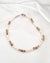 Contemporary Small White Baroque Pearl Necklace with Smoky Quartz Hexagons