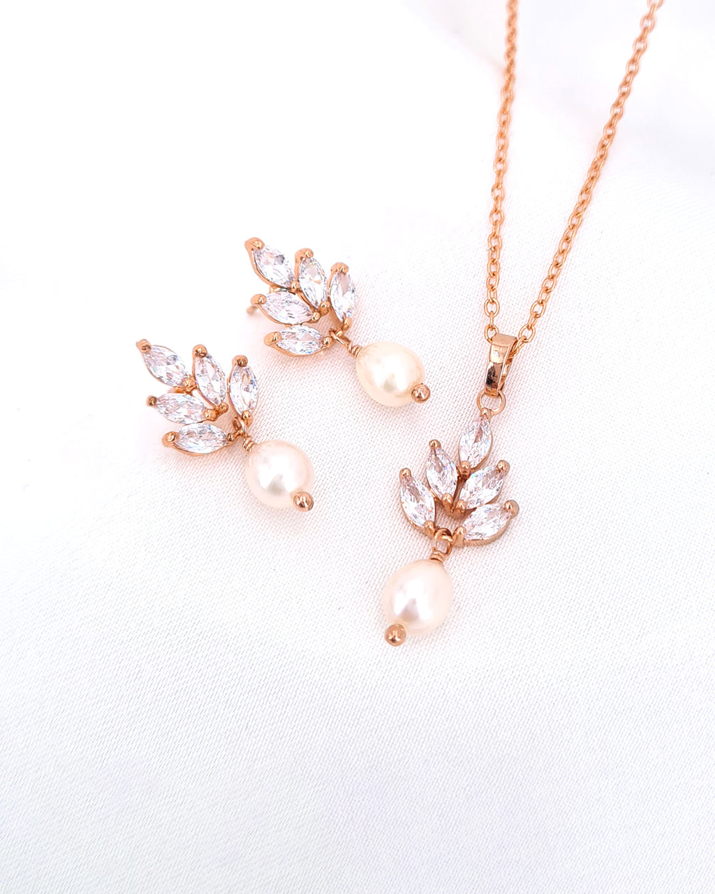 Dainty Freshwater Pearl Drop Earrings Bridal Pearl Jewelry