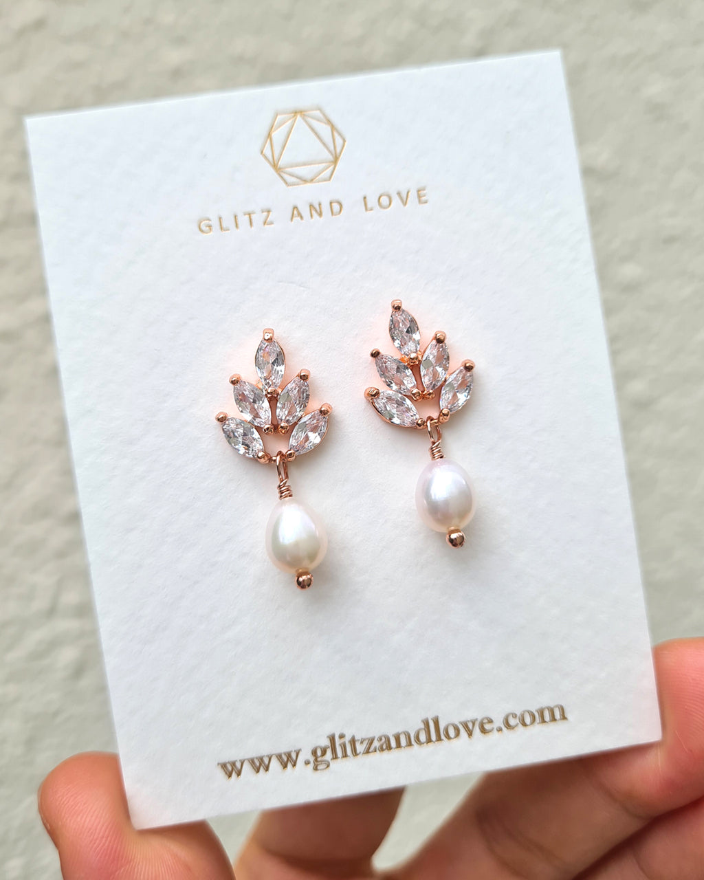 Dainty Freshwater Pearl Drop Earrings Bridal Pearl Jewelry