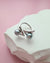 Double Silver Blue Akoya Pearl Open Ring, Handmade Pearl Jewelry in Singapore