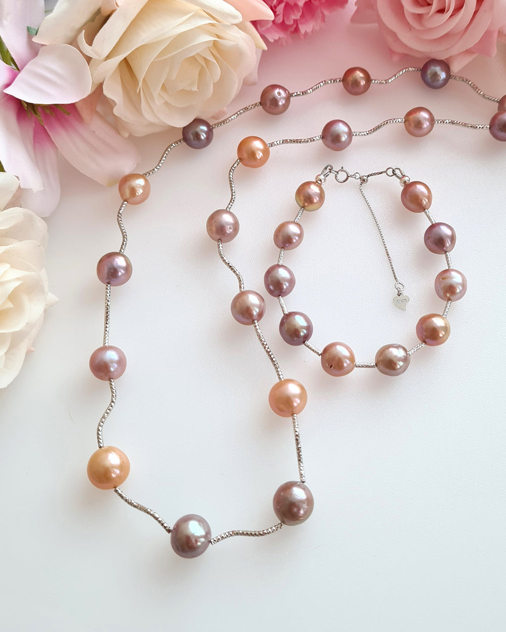 Edison Purple Pearl Bracelet | Sterling Silver Pearl Jewelry | Classy Elegant Gifts for her