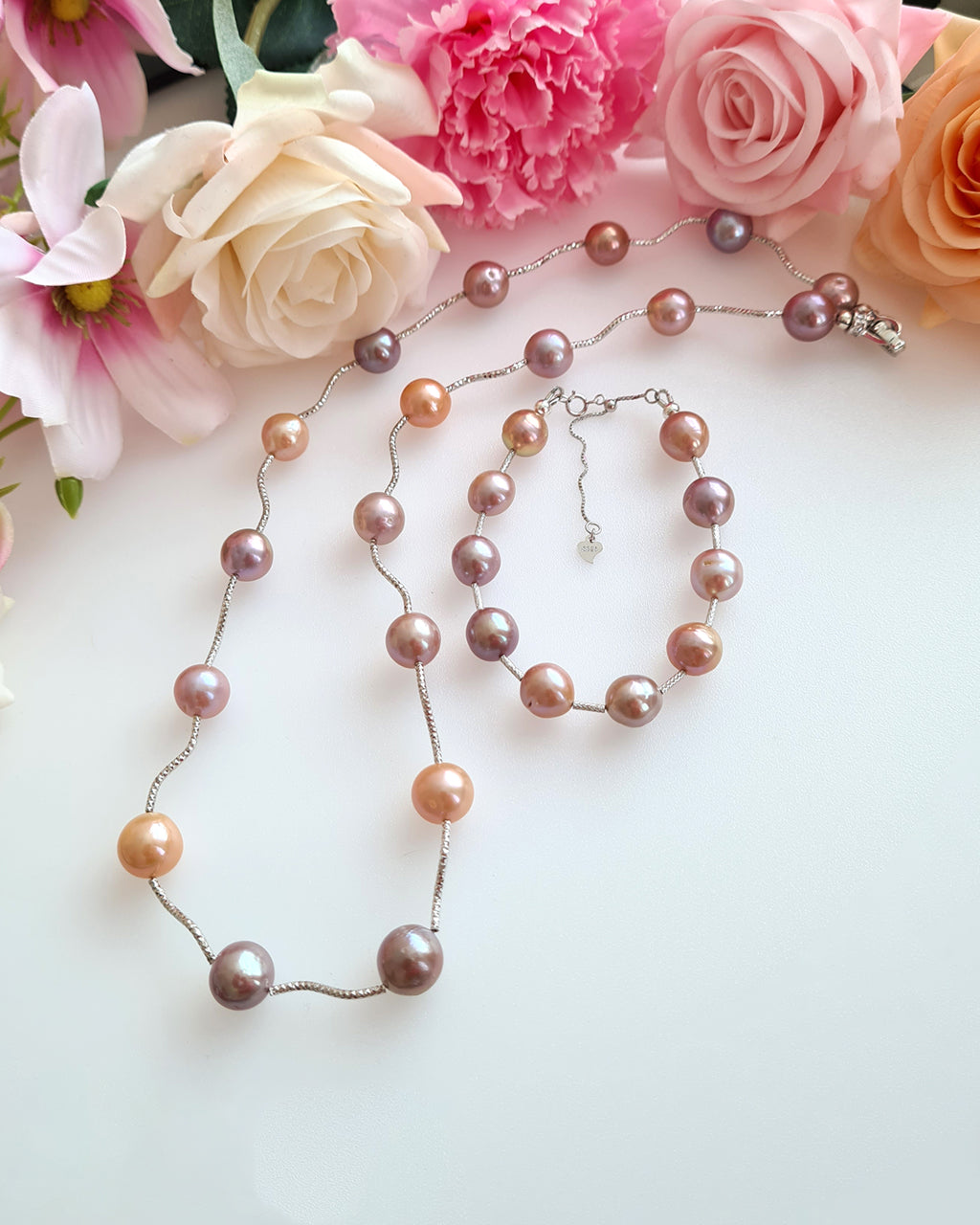 Edison Purple Pearl Bracelet | Sterling Silver Pearl Jewelry | Classy Elegant Gifts for her
