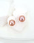 Pink Purple Edison Pearl Stud Earrings 18K Rose Gold Pearl Stud Earrings