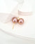 Purple Edison Pearl 18k Gold Stud Earrings Large Purple Pearl Stud Earrings