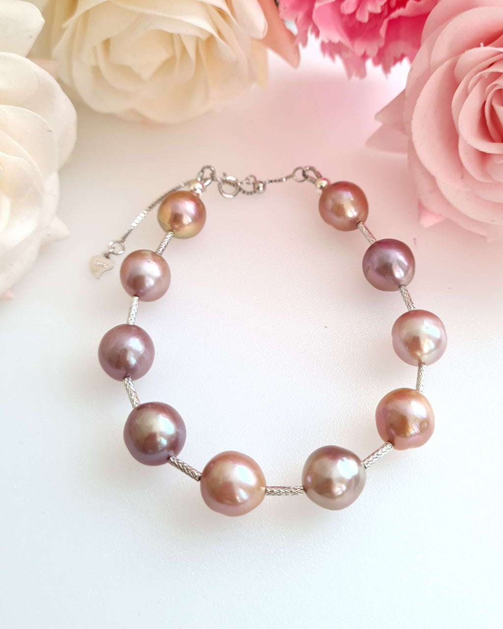 Edison Purple Pearl Bracelet | Sterling Silver Pearl Jewelry | Classy Elegant Gifts for her