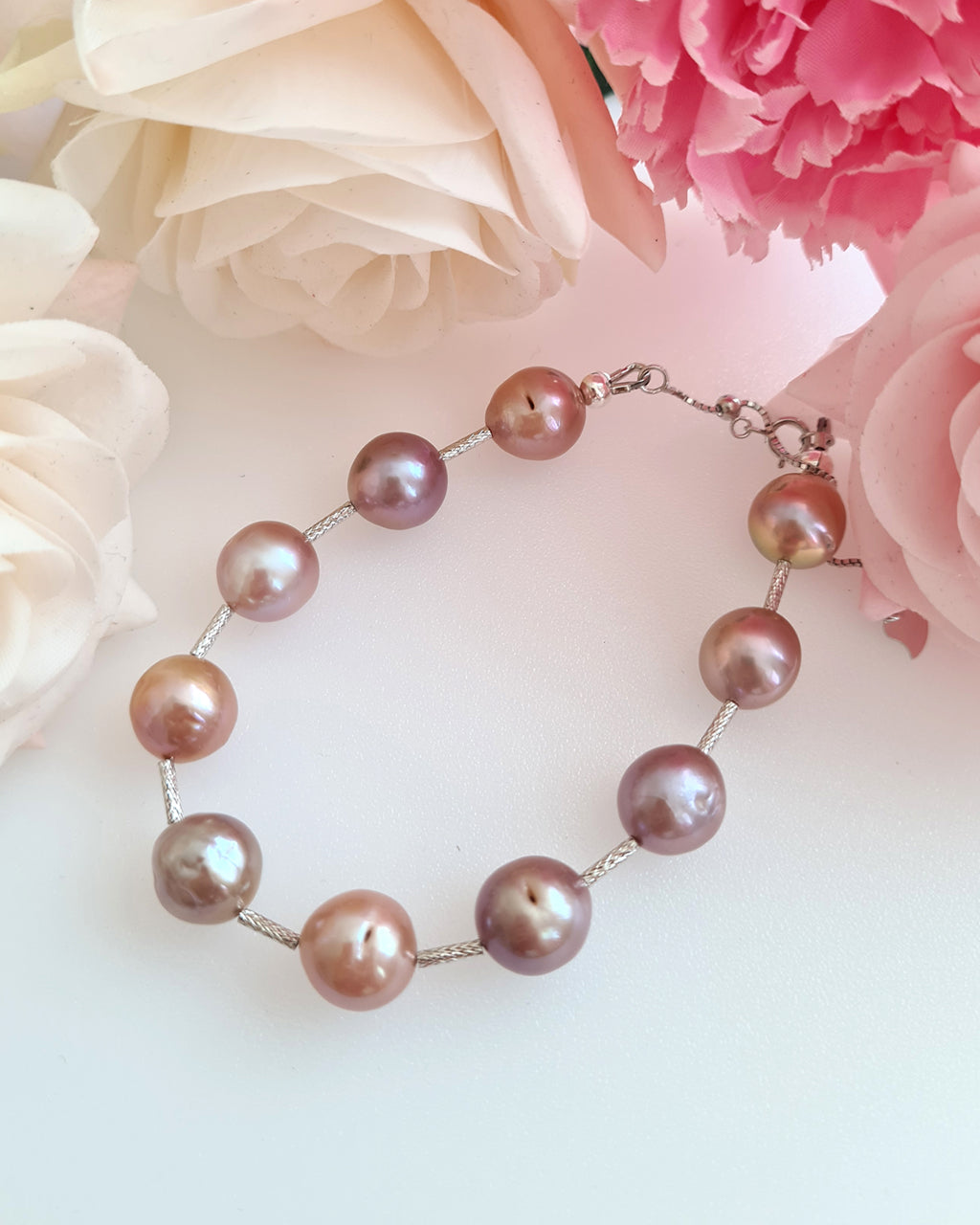 Charming Jade and Pearl Adjustable Bracelet – Showcase Hawaii
